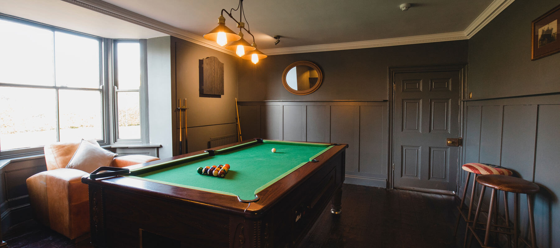 Games Room With A Pool Table